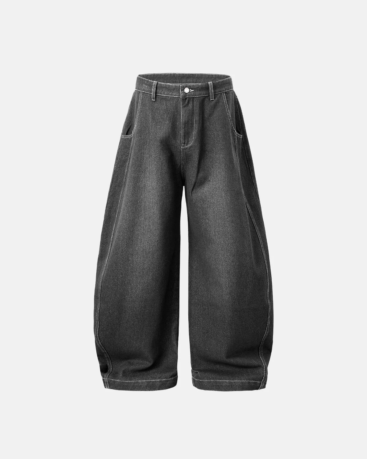 Washed Barrel Baggy Jeans