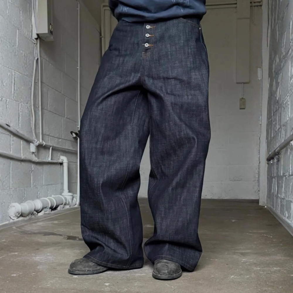 Denim Baggy Pants - Blue