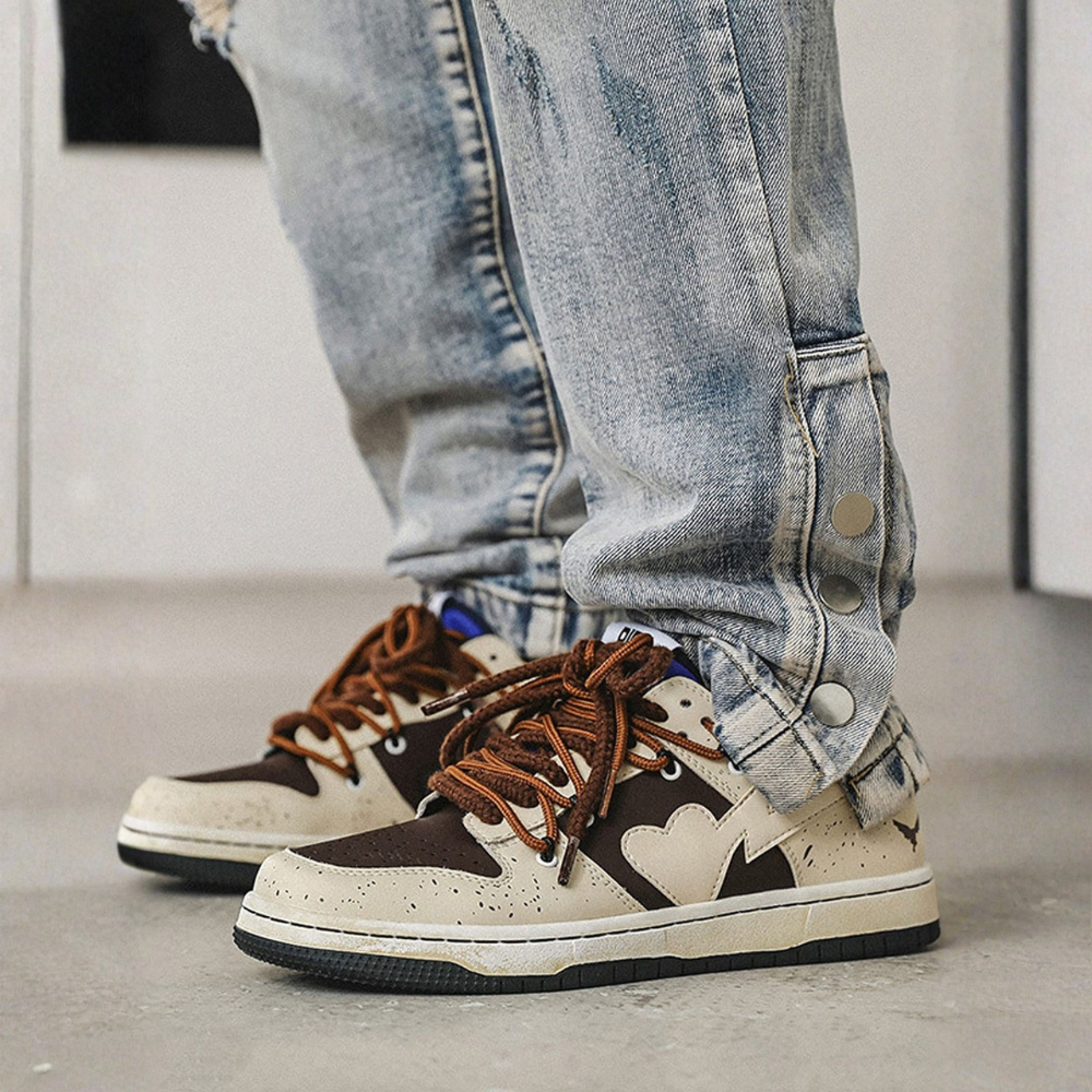 High Street Love Sneakers - Brown