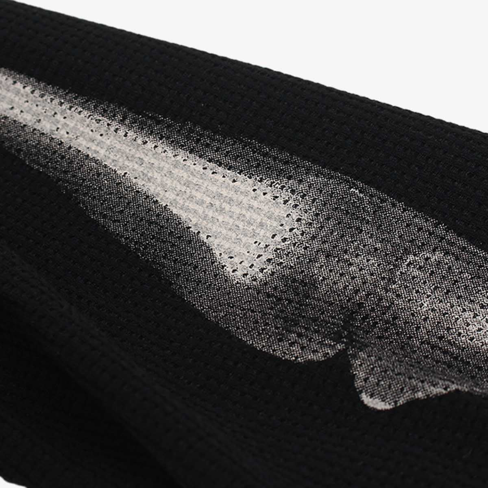 Skeleton Waffle Sweatshirt - Black