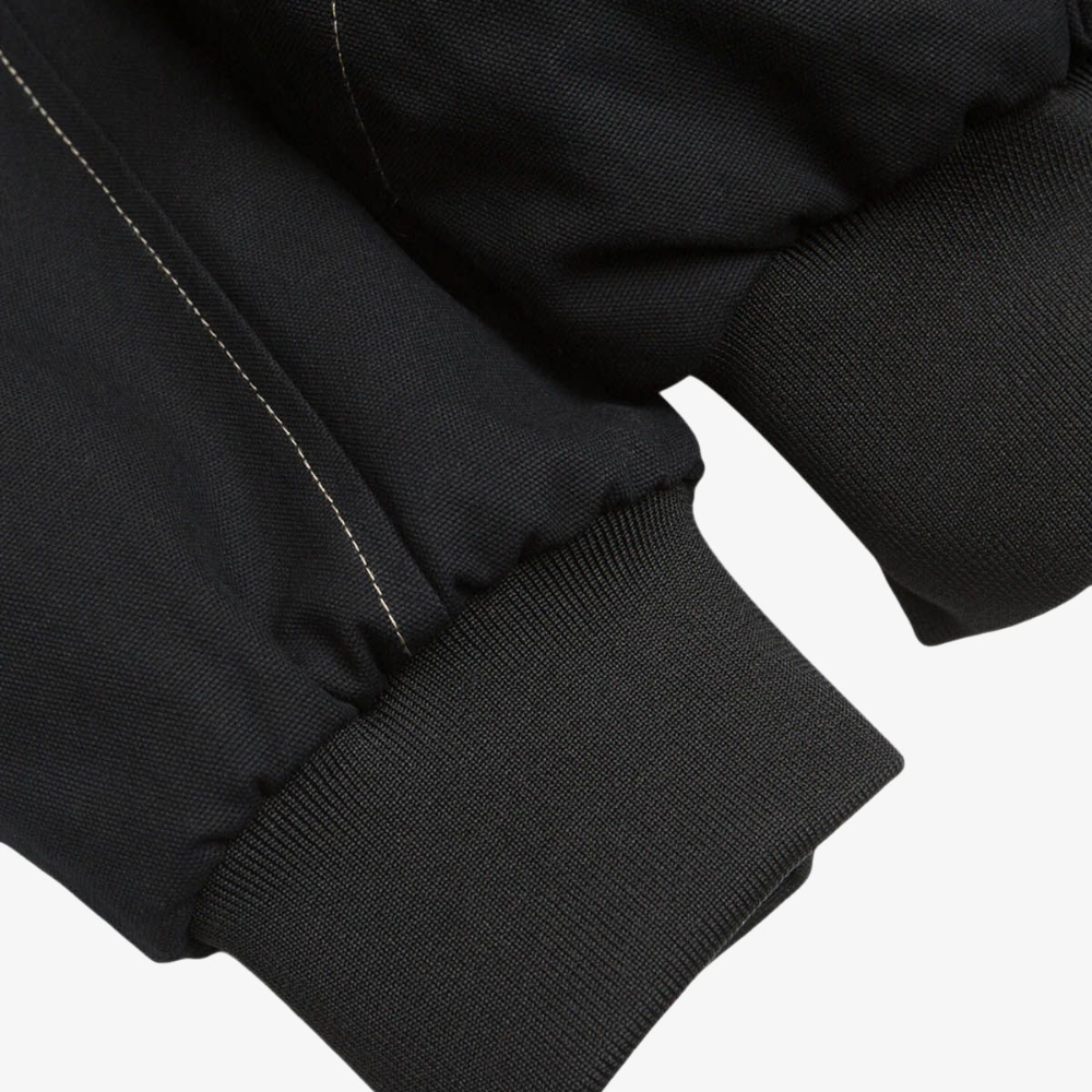 Hooded Faux Fur Bomber - Black