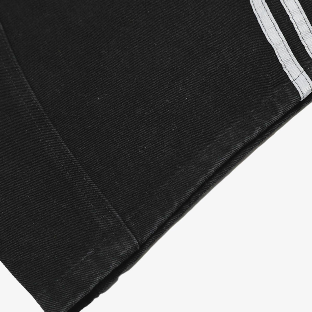 Denim Striped Barrel Jeans - Black