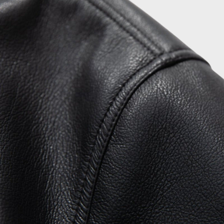 NEWGRMTNS x Sade Faux Leather Bomber Jacket