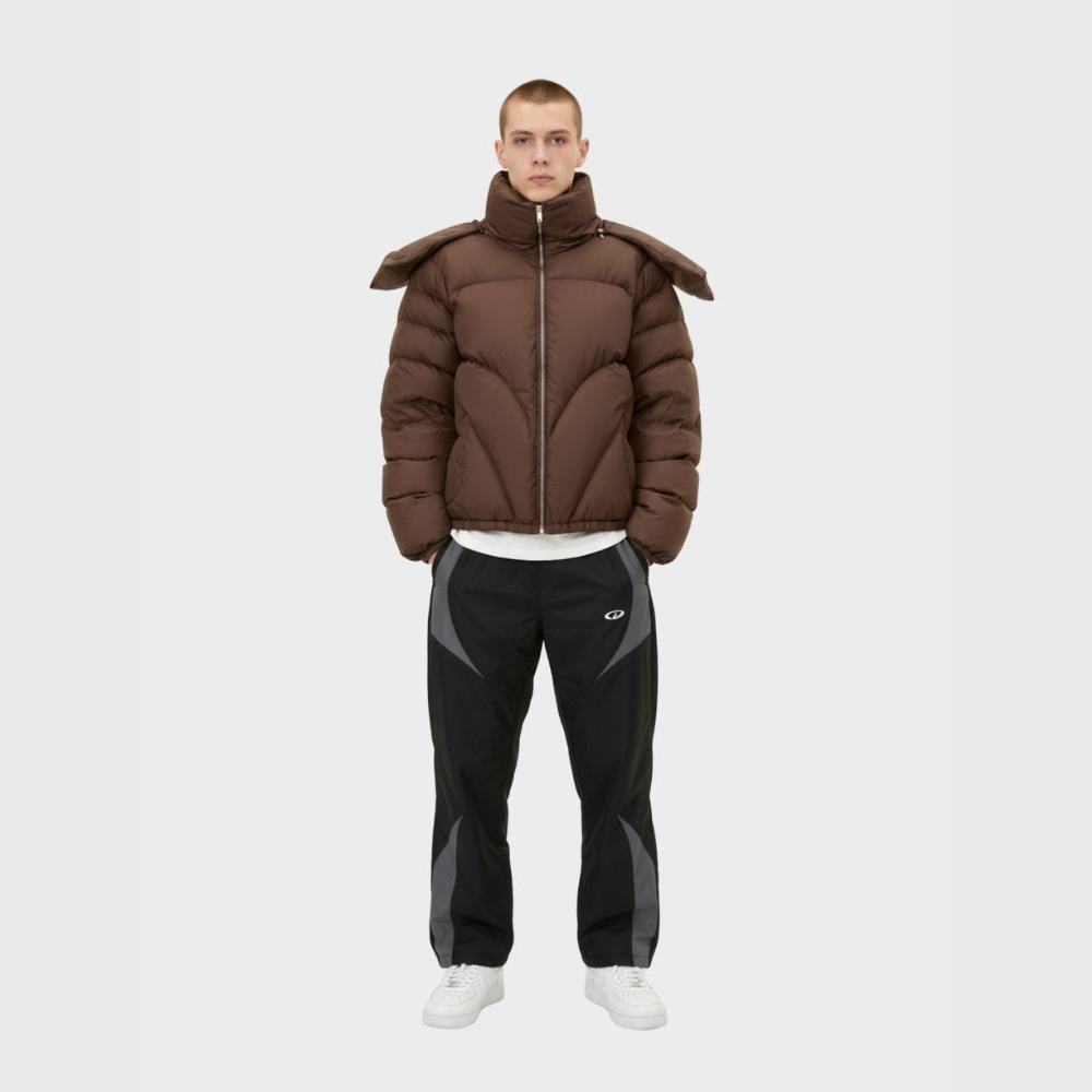 Heavy Padded Puffer - Brown