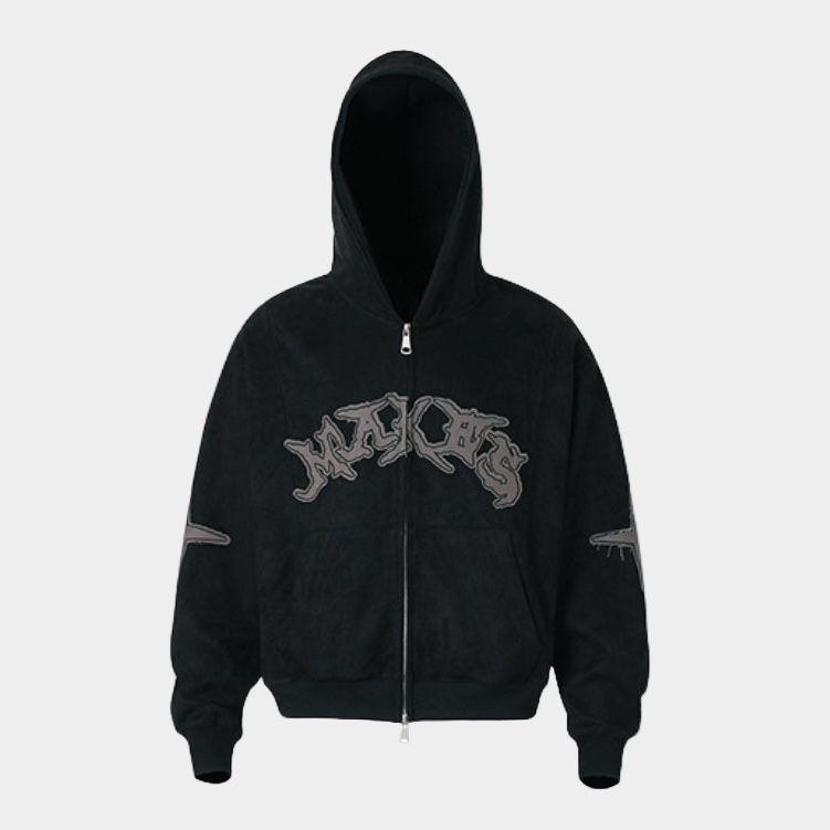 Zip Hoodie Y2K - Dark Green