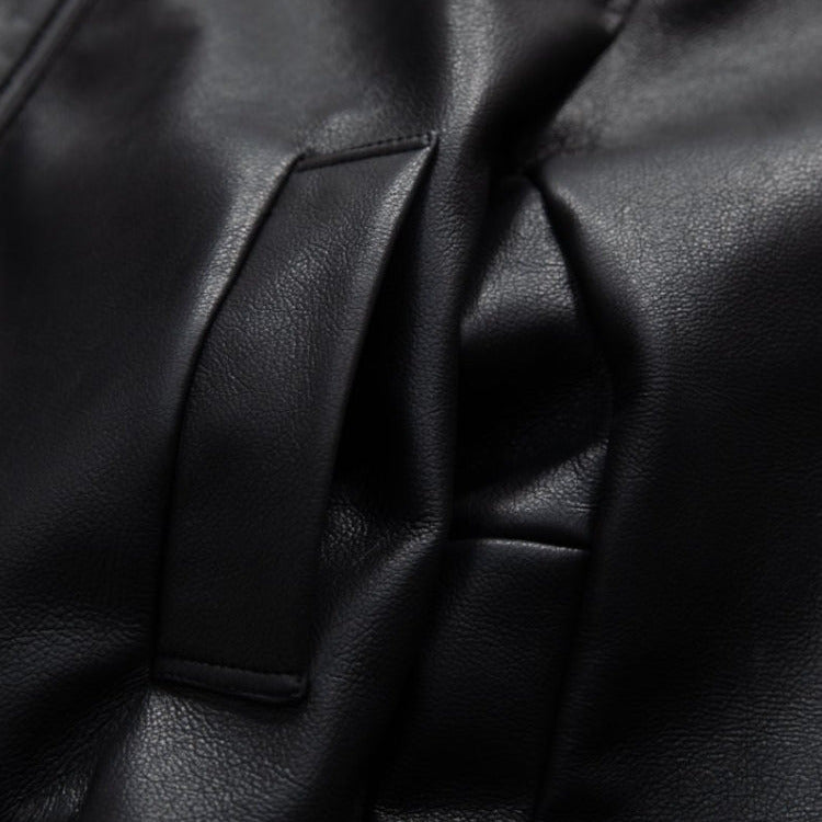 NEWGRMTNS x Sade Faux Leather Bomber Jacket