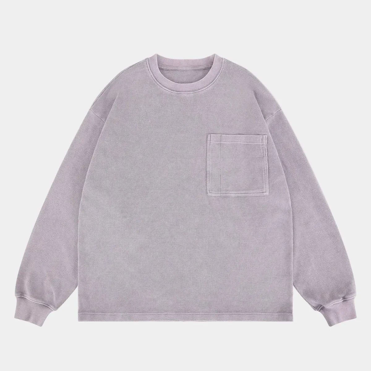Waffle Pocket Long-Sleeve