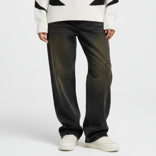 'Weathered' Baggy Jeans