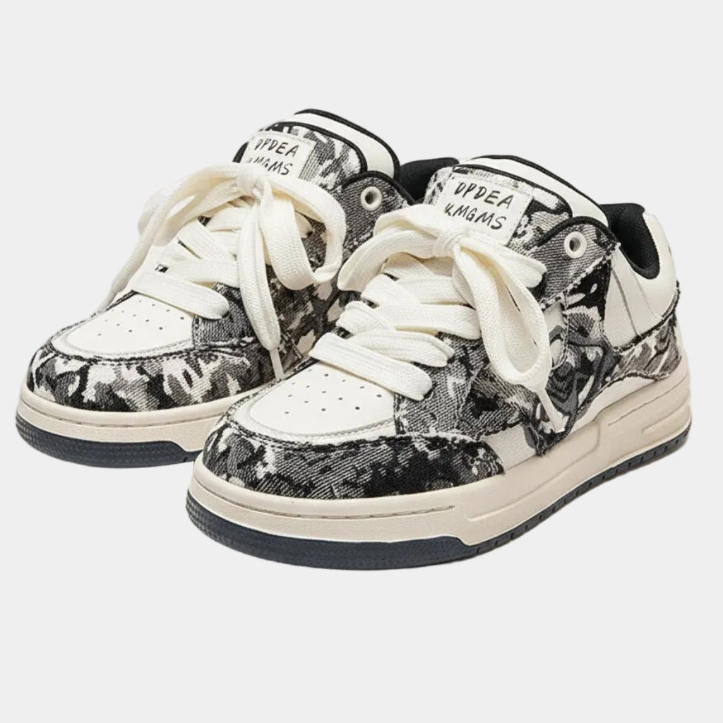 faded sneakers
