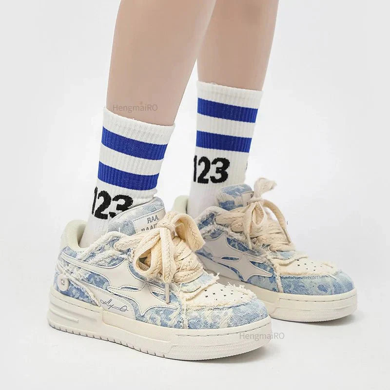 Fur sneakers