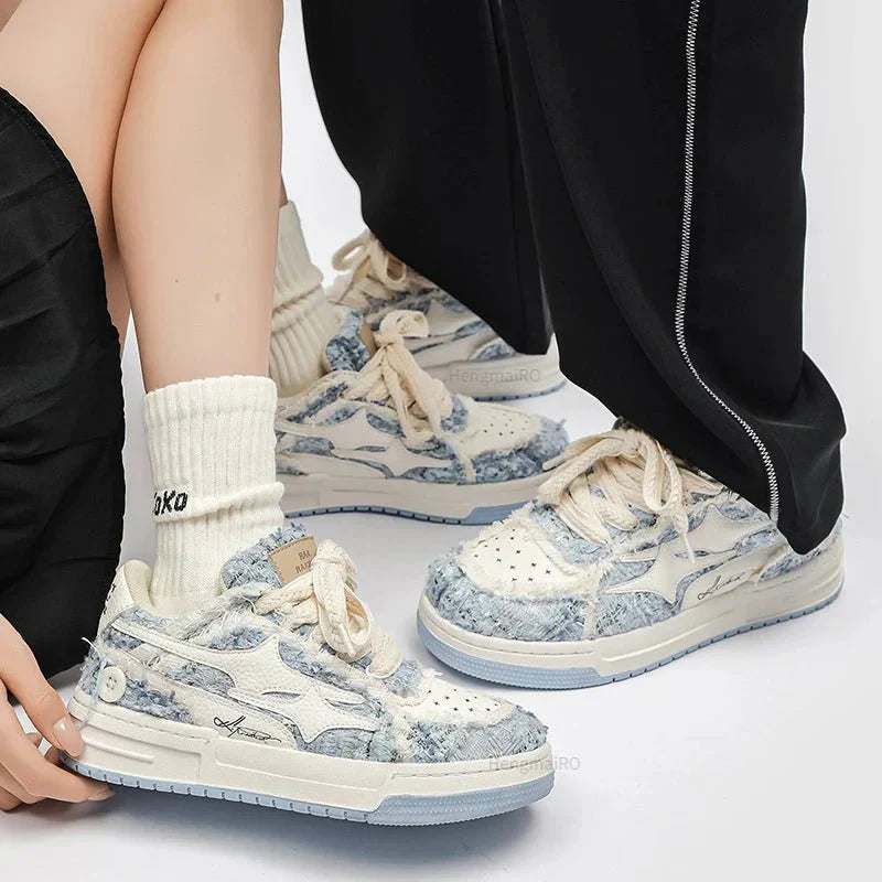Fur sneakers
