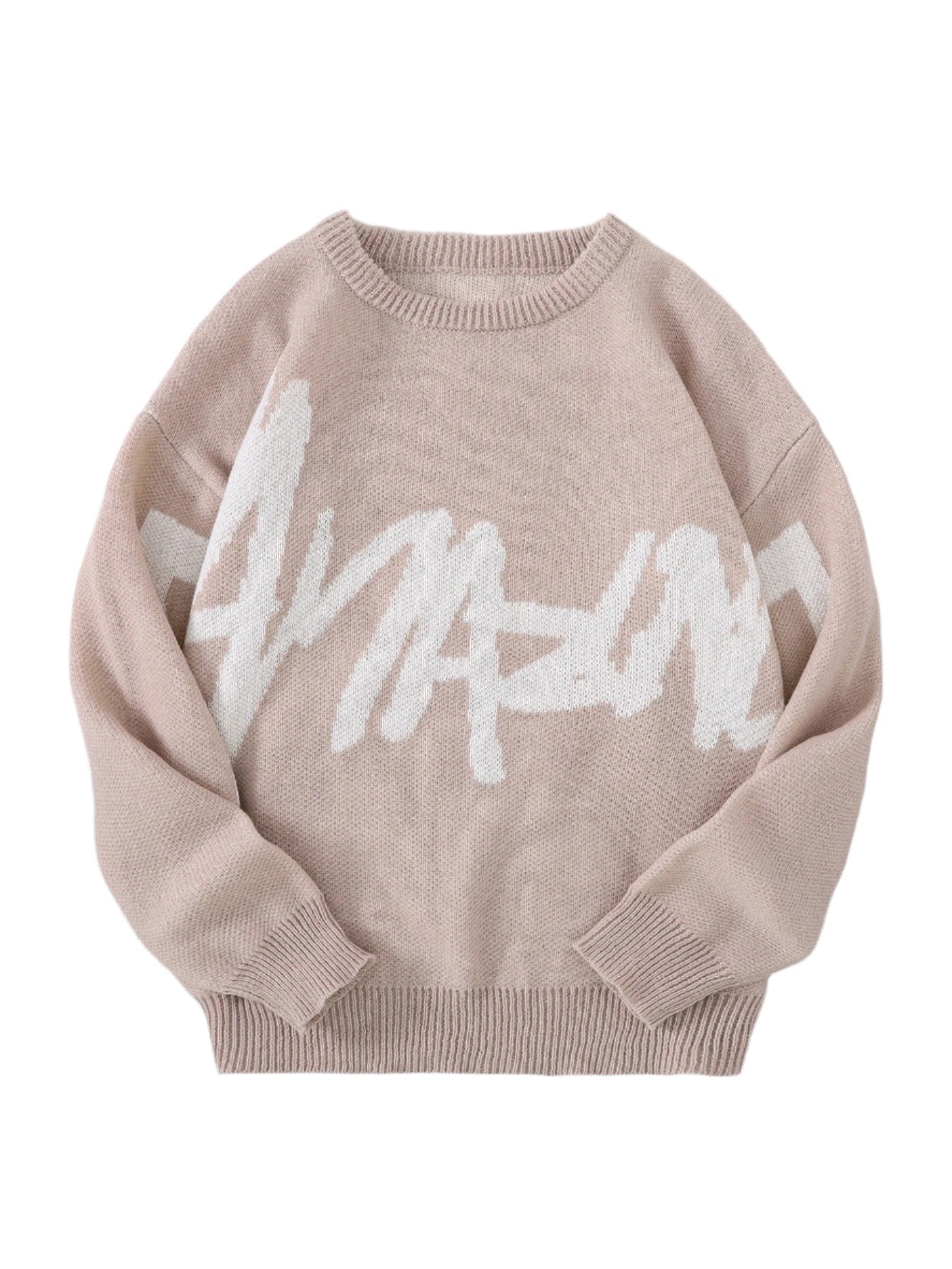 Graffiti Jacquard Knitted Sweater