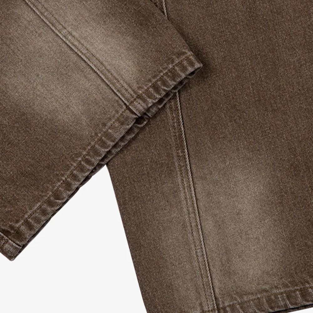 Vintage Washed Workwear Barrel Jeans