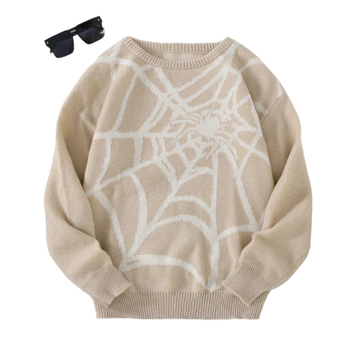 Spider Web Jacquard Sweater