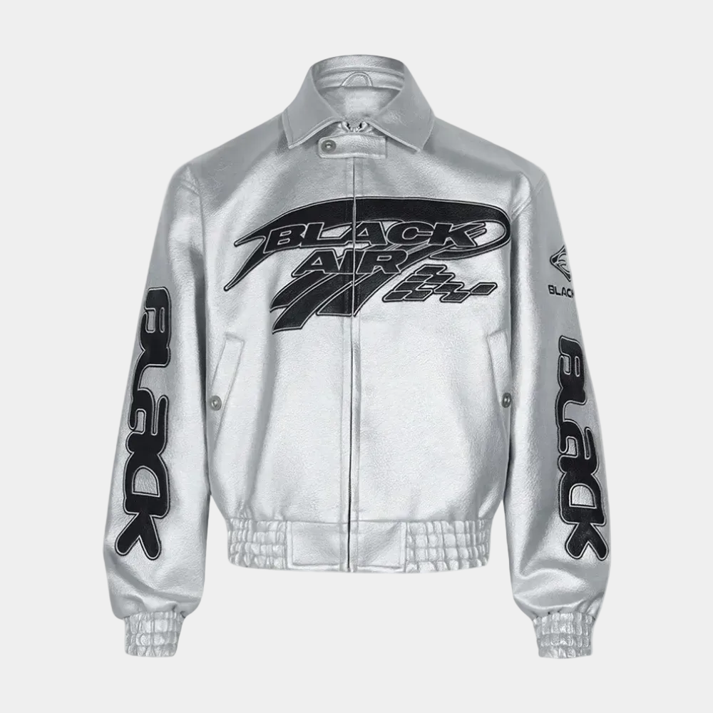 Faux Leather Vintage Street Black Air Jacket