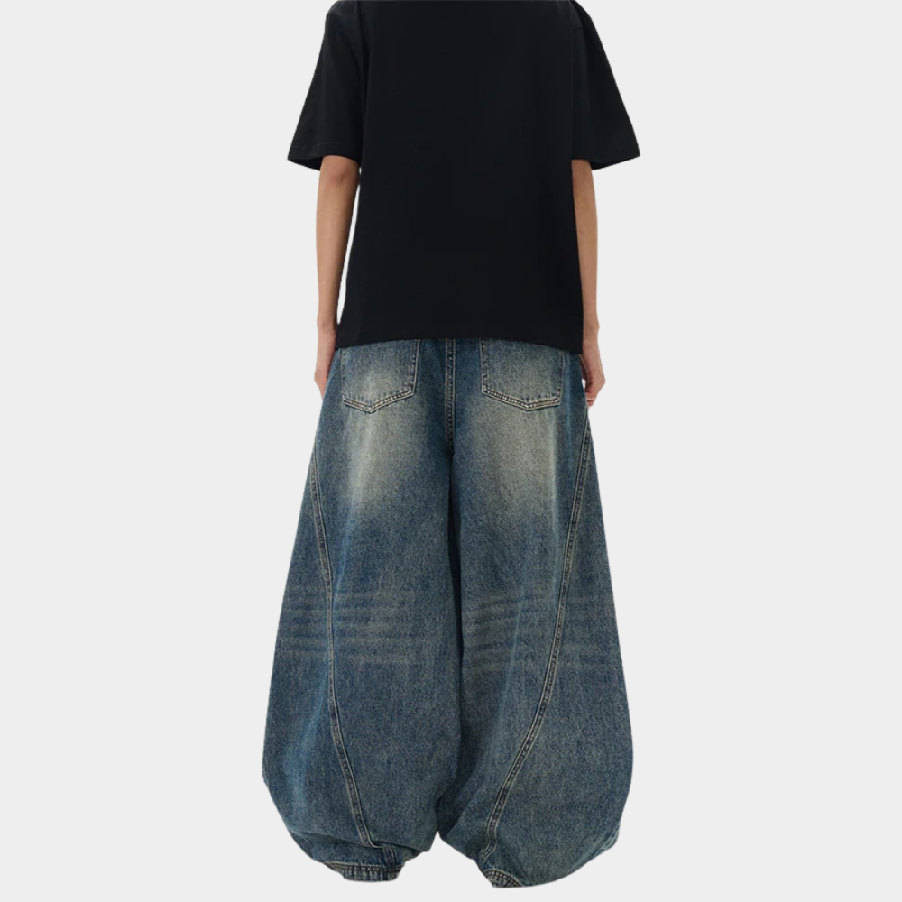 Baggy Barrel Jeans - Vintage Blue