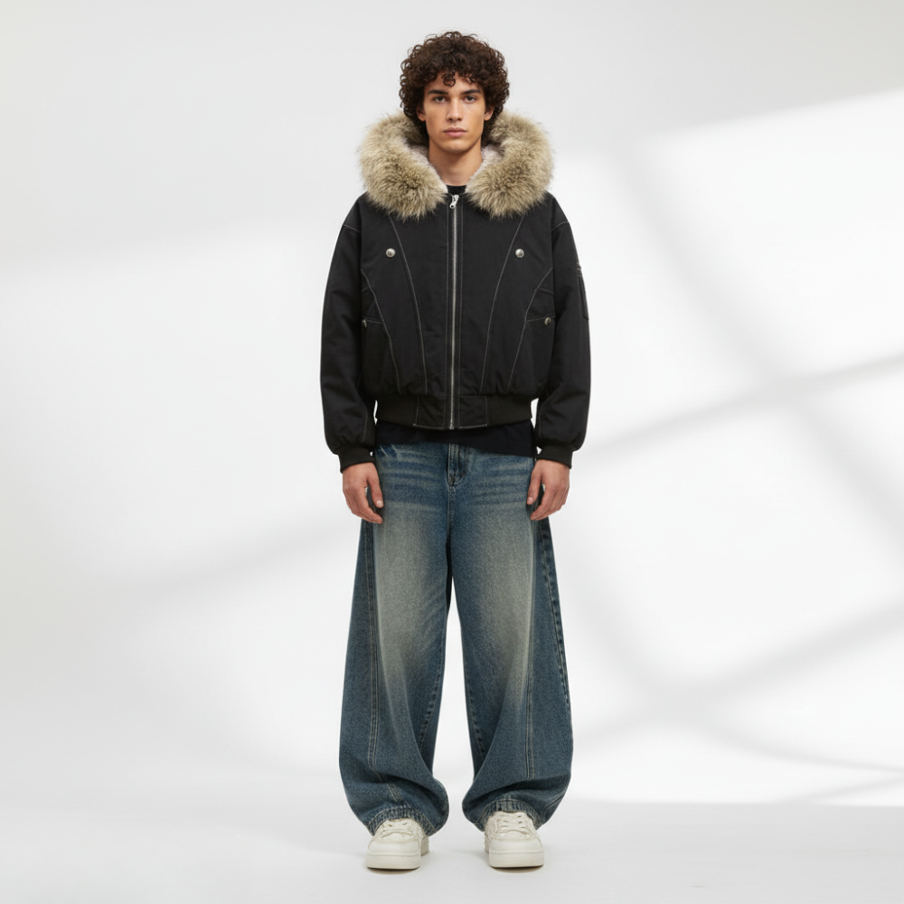 Baggy Barrel Jeans - Vintage Blue