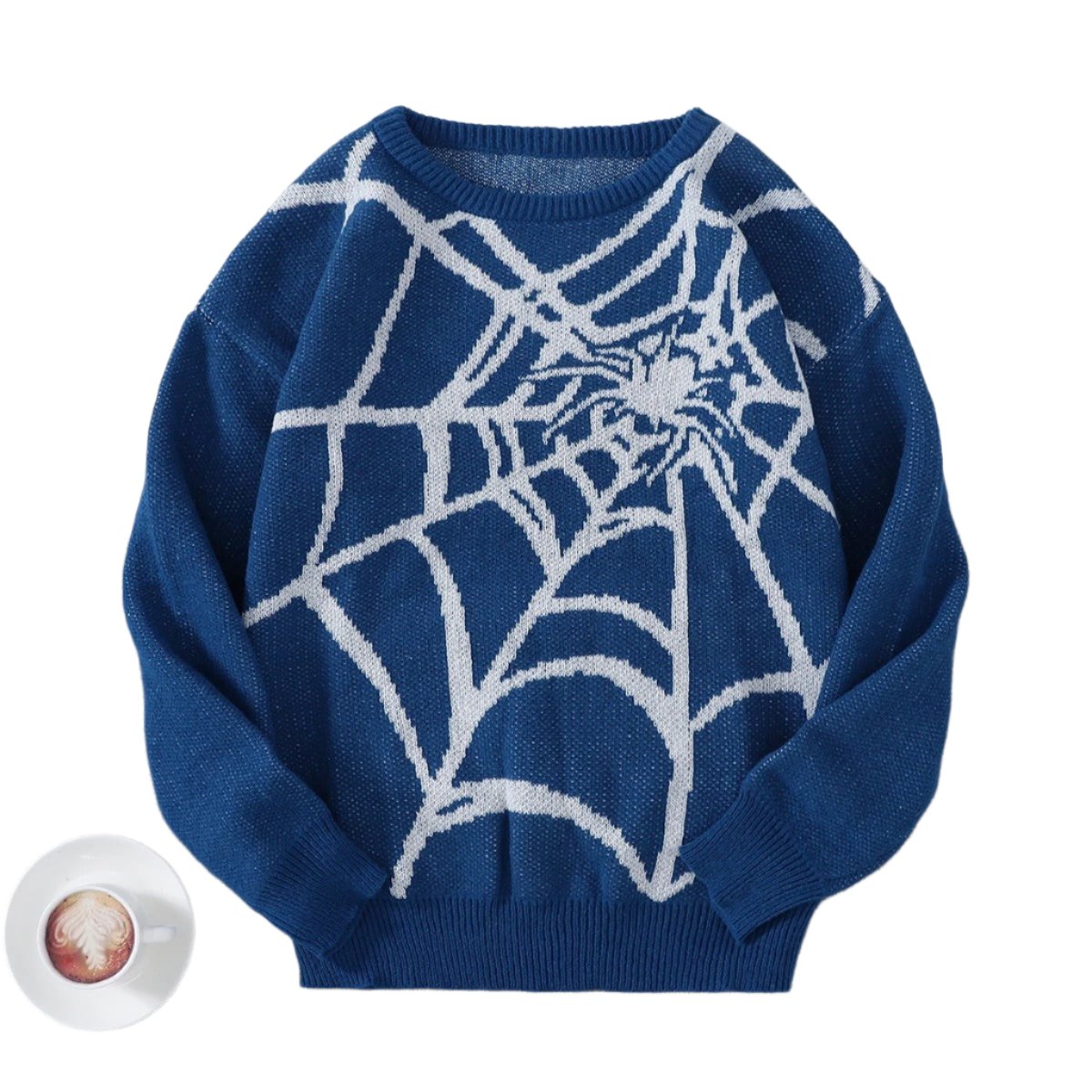 Spider Web Jacquard Sweater