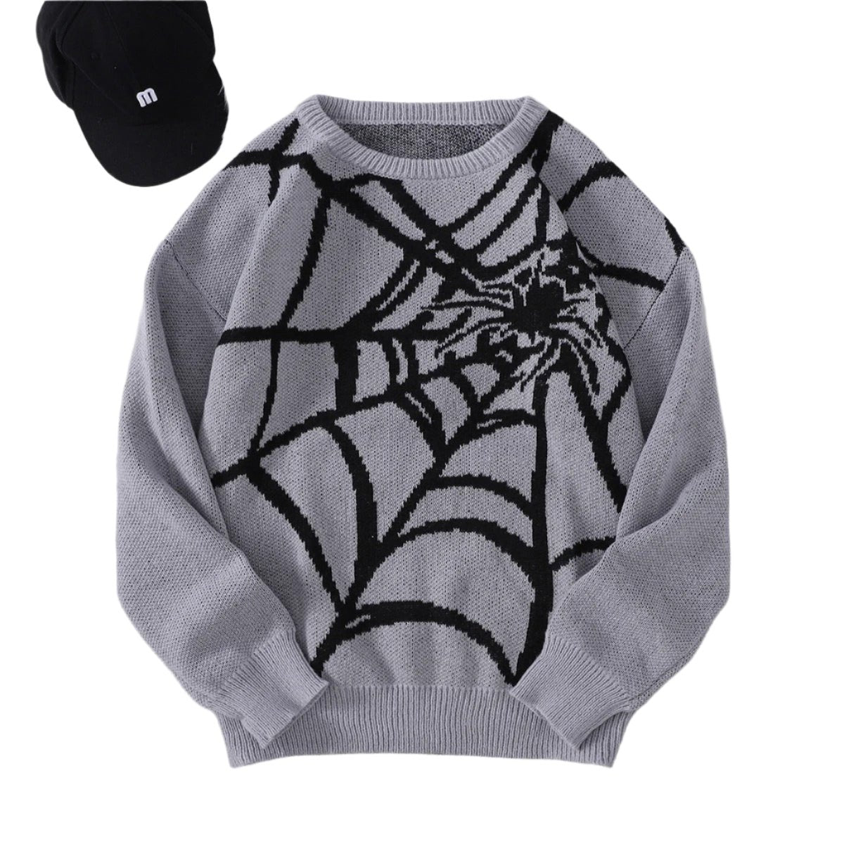 Spider Web Jacquard Sweater