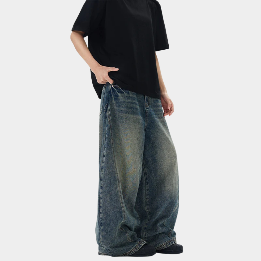 Baggy Barrel Jeans - Vintage Blue