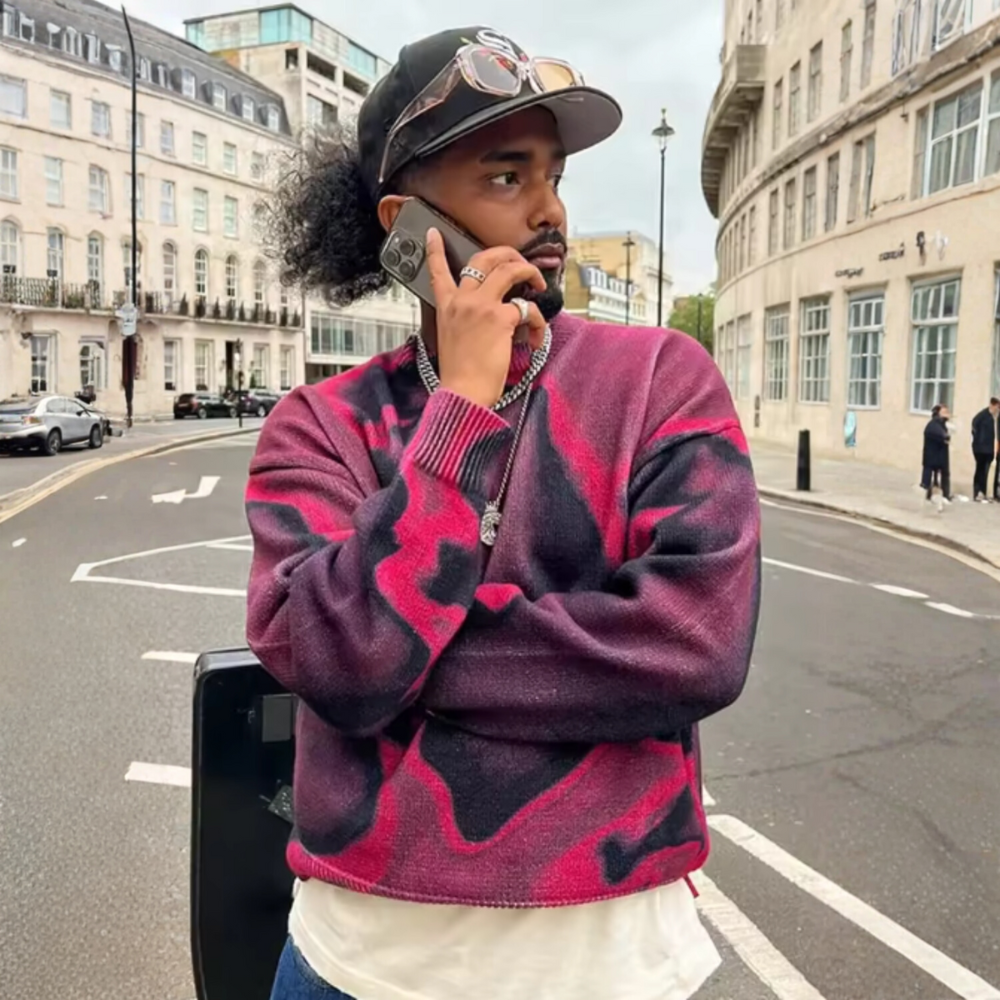 Vortex Graphic Sweatshirt - Black