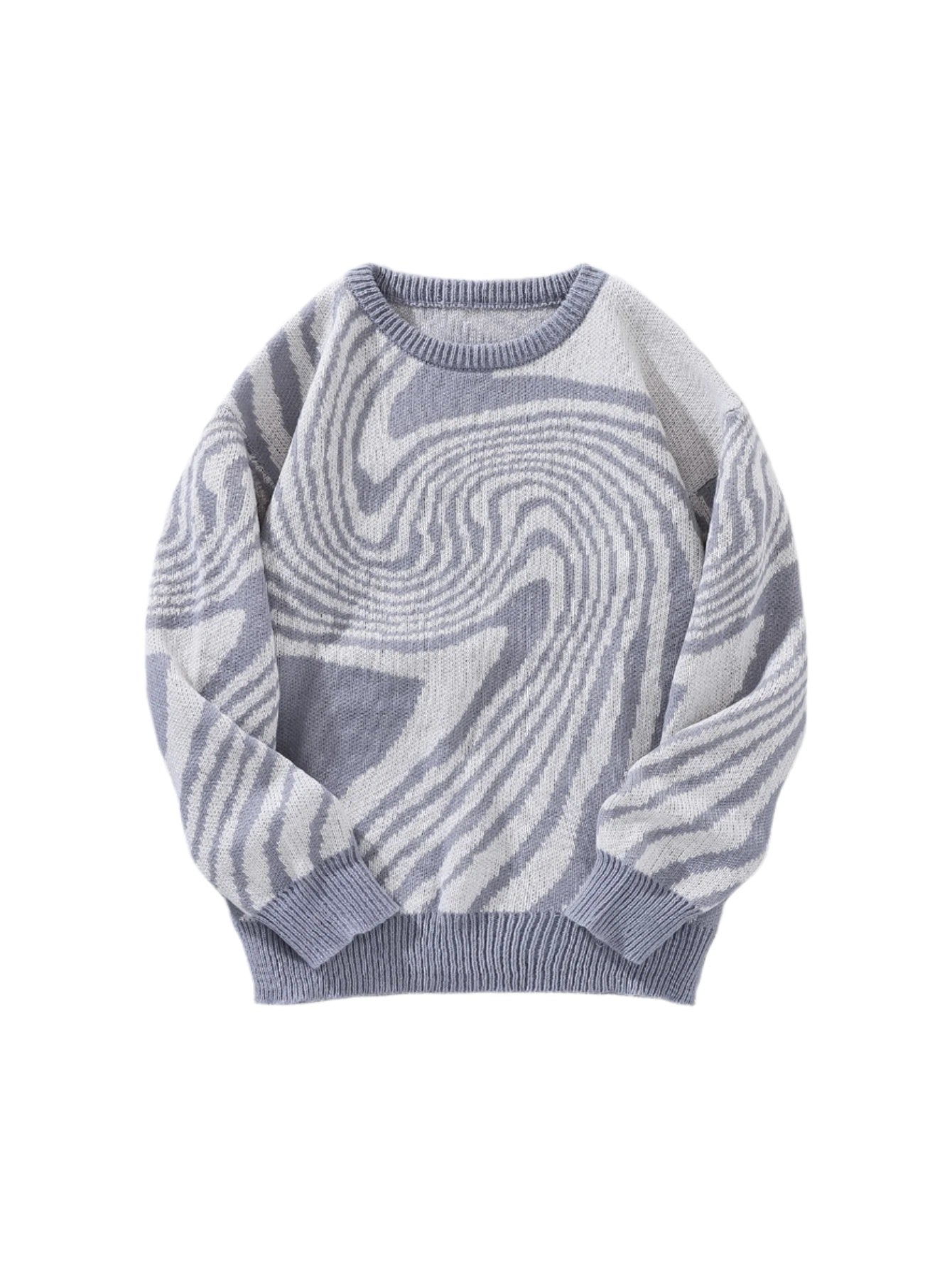 Maze Jacquard Knitted Sweater