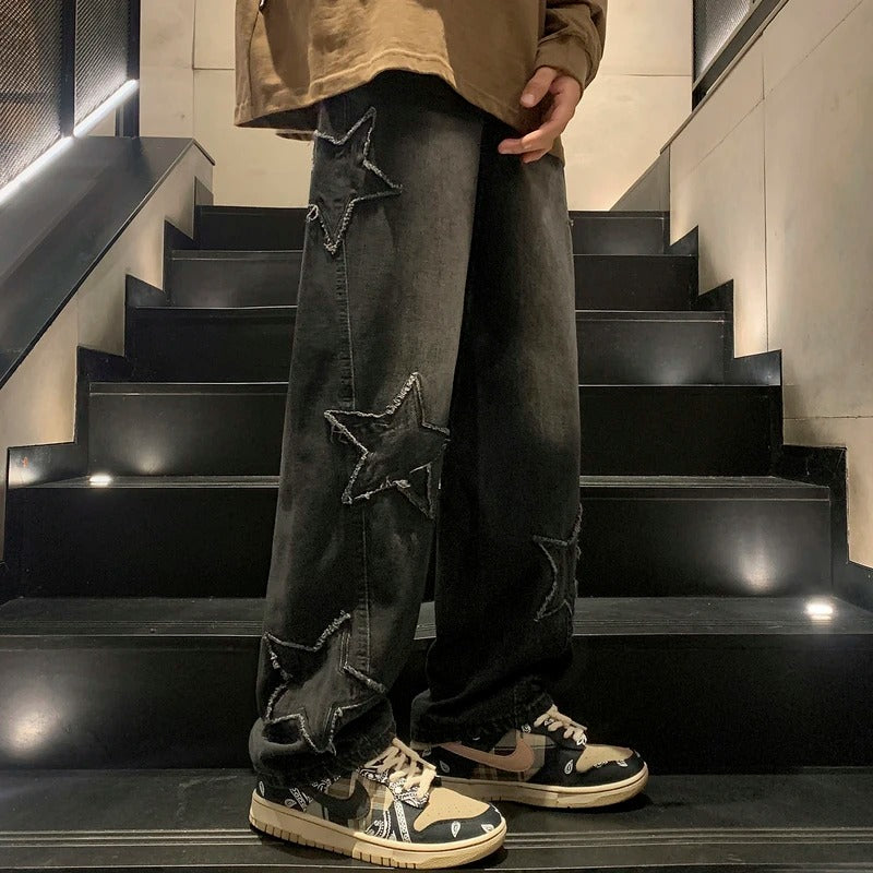 Wide-Leg Streetwear Jeans