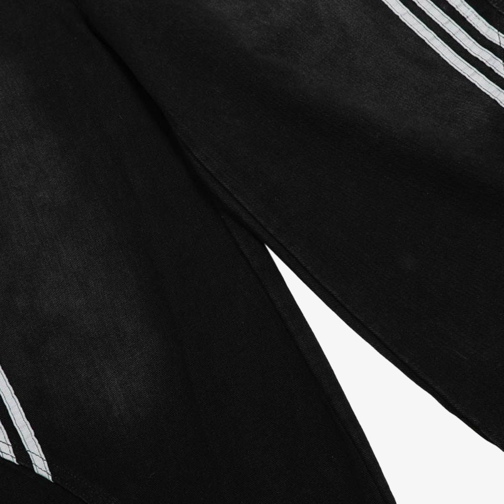 Denim Striped Barrel Jeans - Black