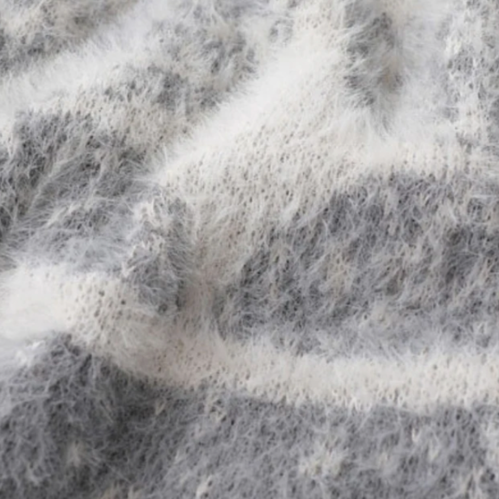 Stellar Splash Knitted Sweater - Gray