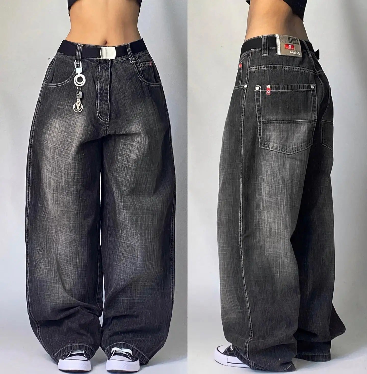 High-Waist Edge Jeans