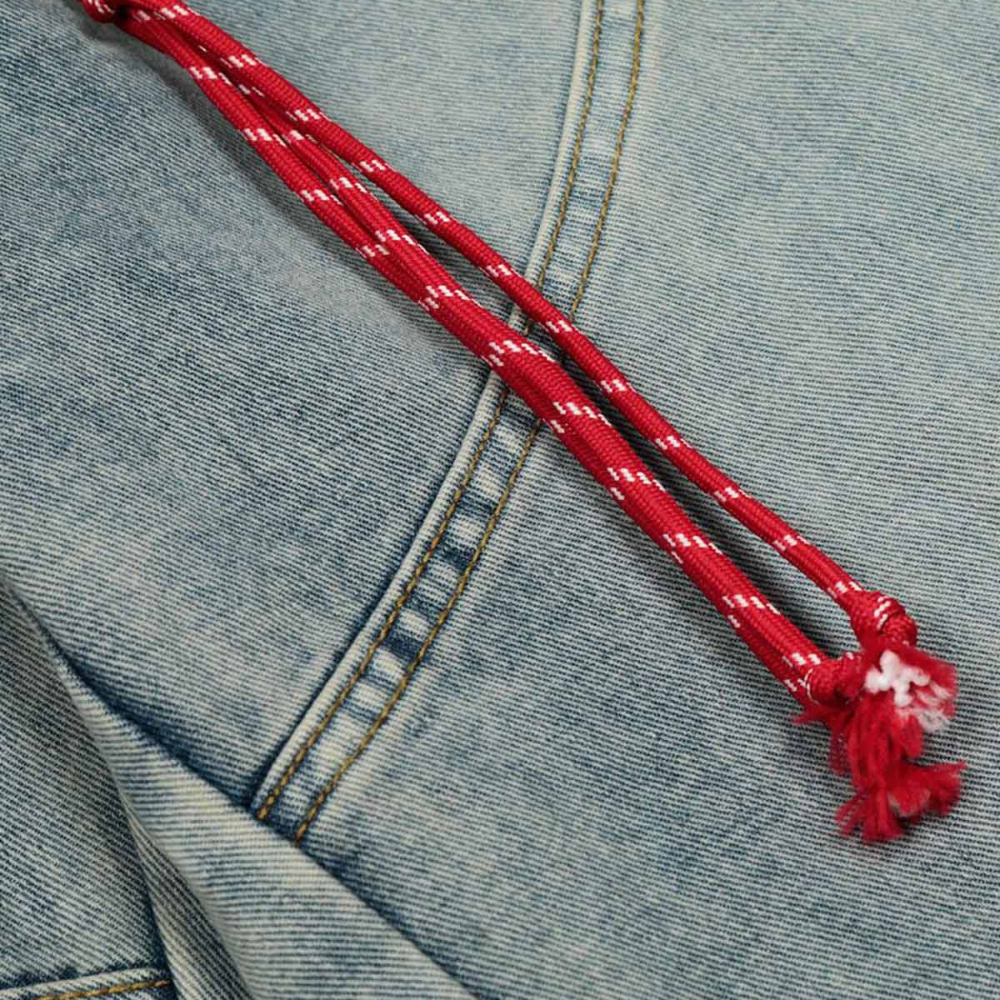 Retro Patchwork Barrel Jeans - Black