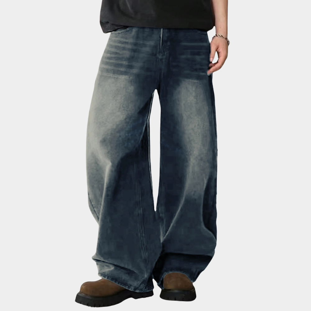 Wide Leg Jeans Black - Black