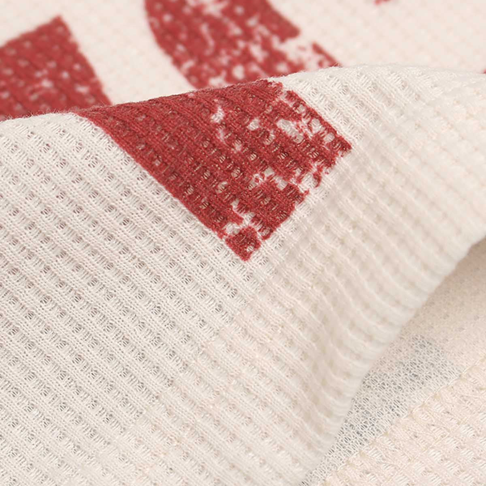 Knit Graphic Crewneck Sweatshirt - Apricot