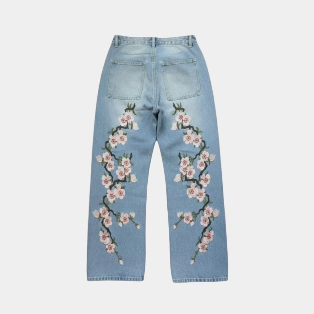'Blossom' Embroidered Jeans