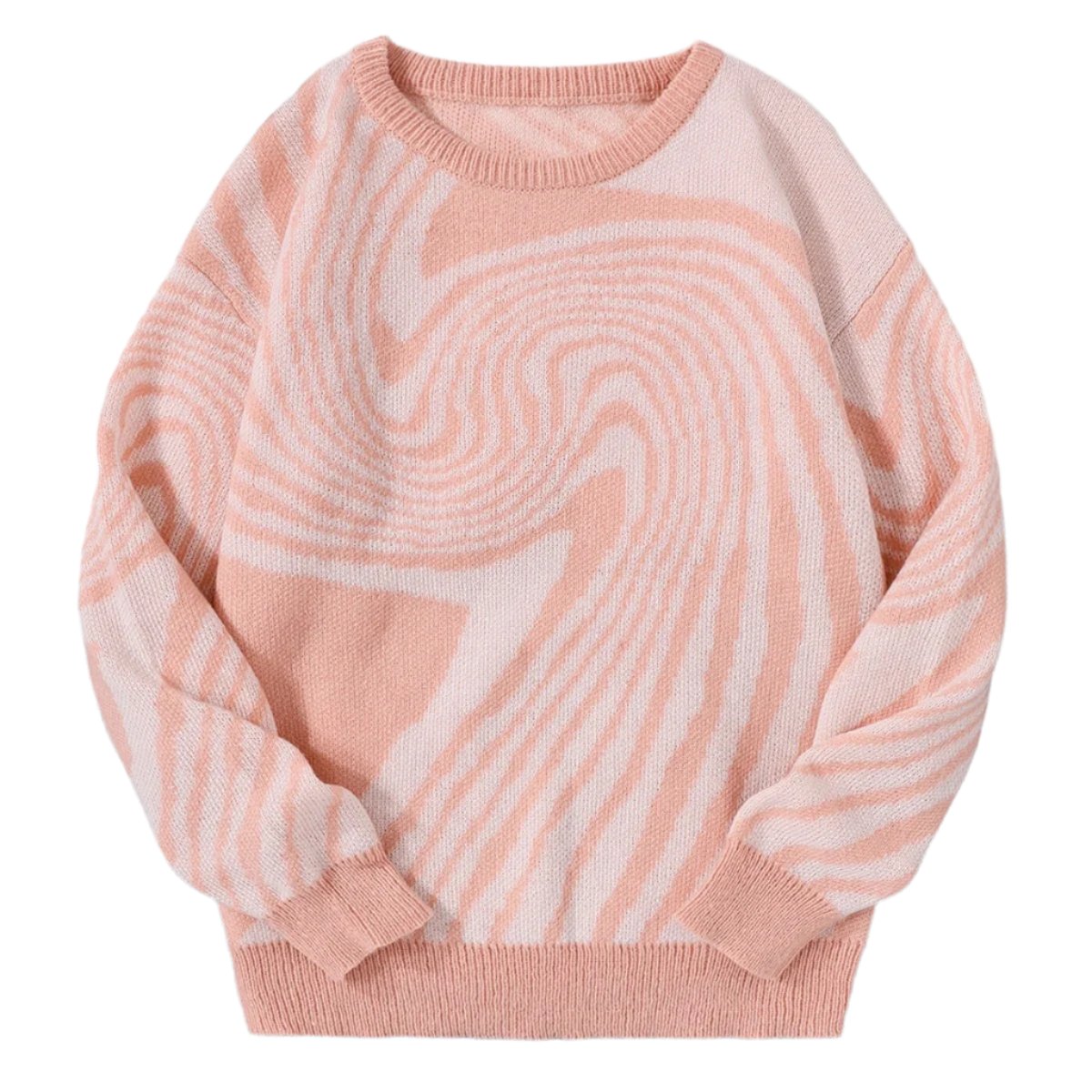 Maze Jacquard Knitted Sweater