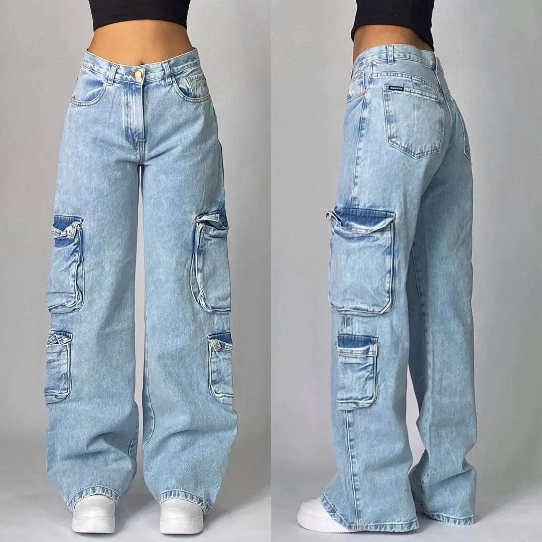 High-Waist Edge Jeans