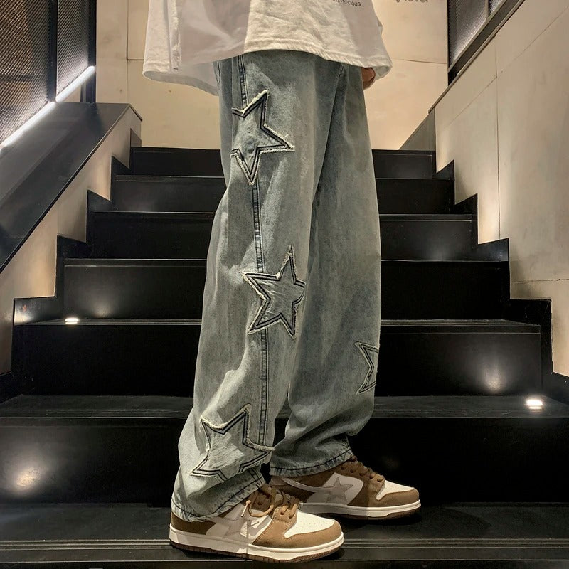 Wide-Leg Streetwear Jeans