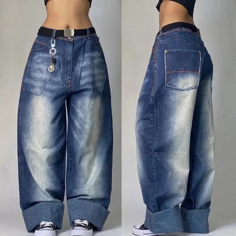 High-Waist Edge Jeans