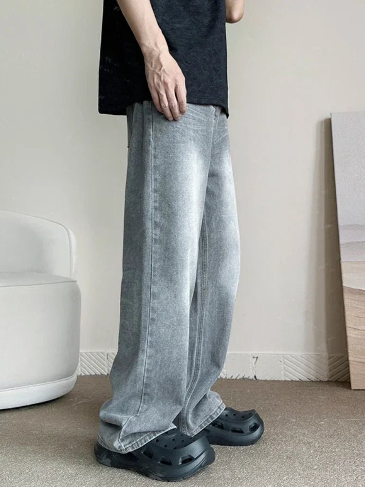 Gray Baggy Jeans - Valento Fashion