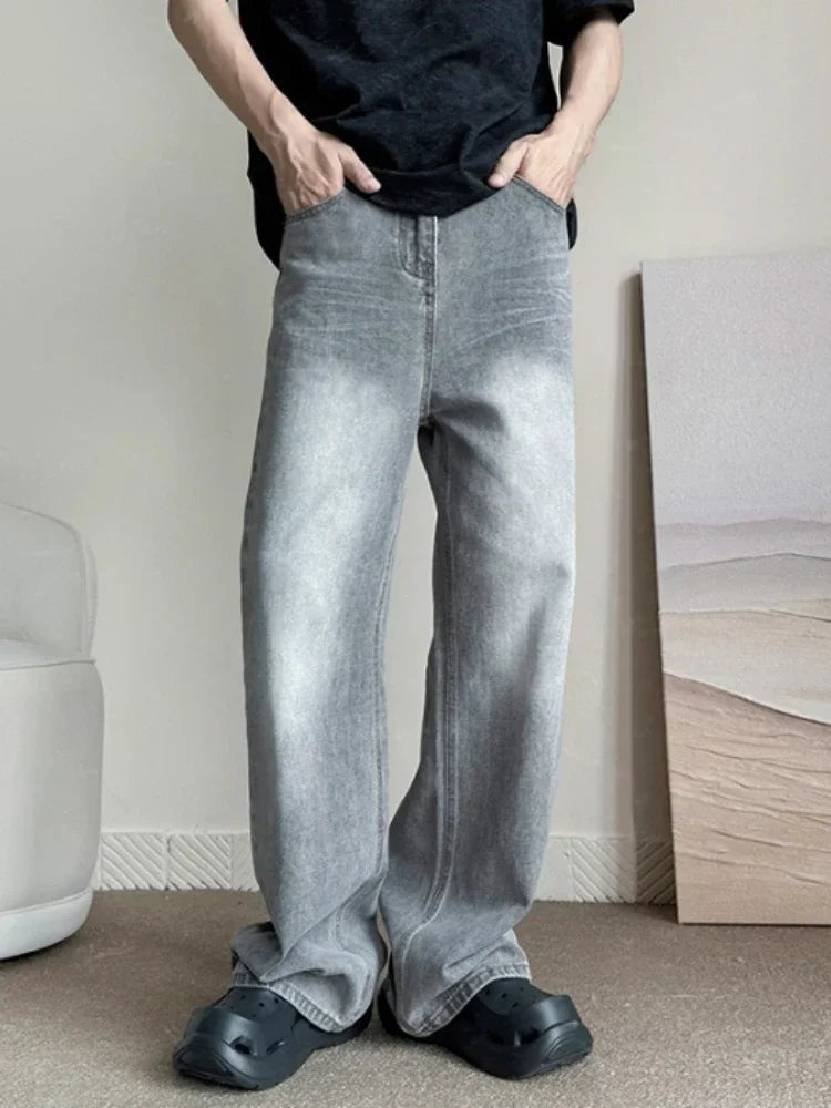 Gray Baggy Jeans - Valento Fashion