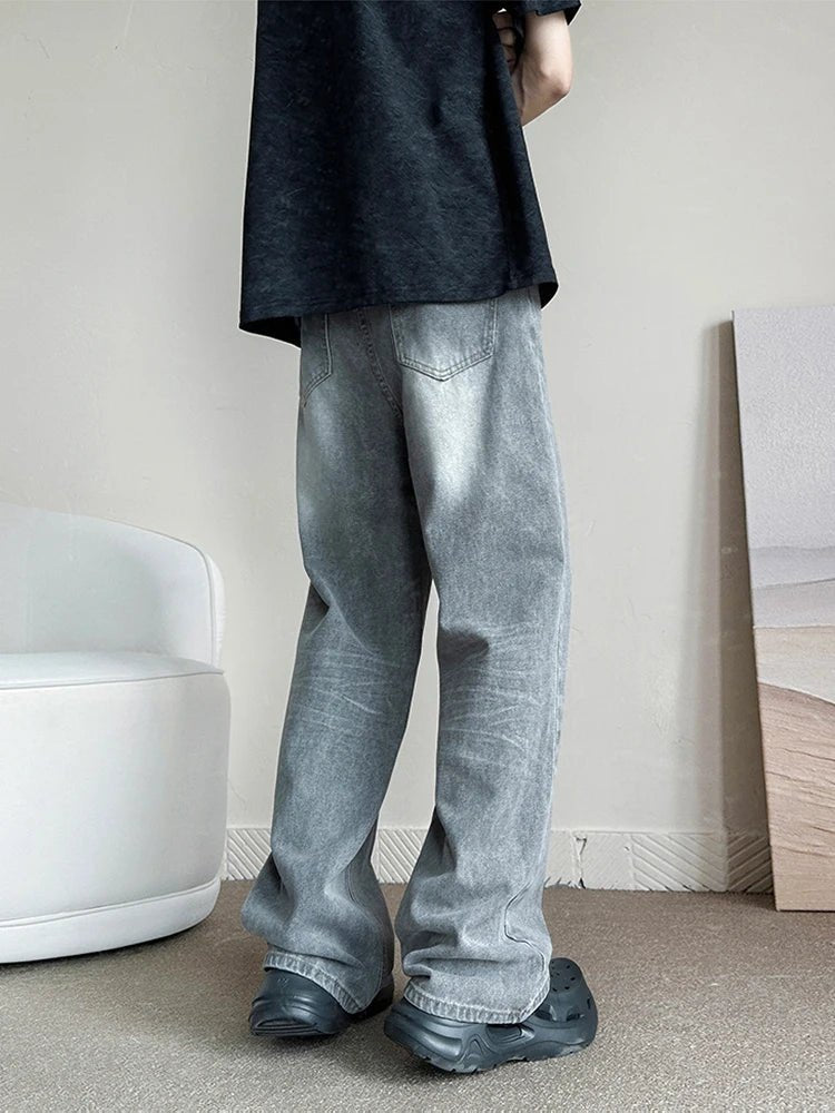 Gray Baggy Jeans - Valento Fashion