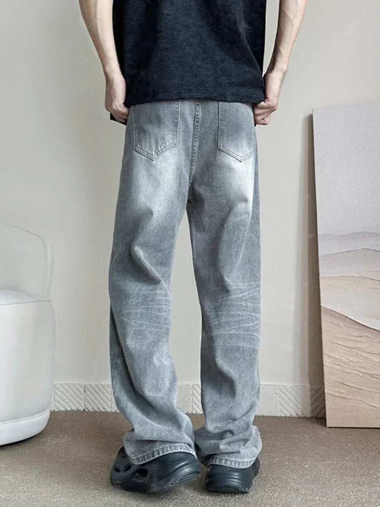 Gray Baggy Jeans - Valento Fashion