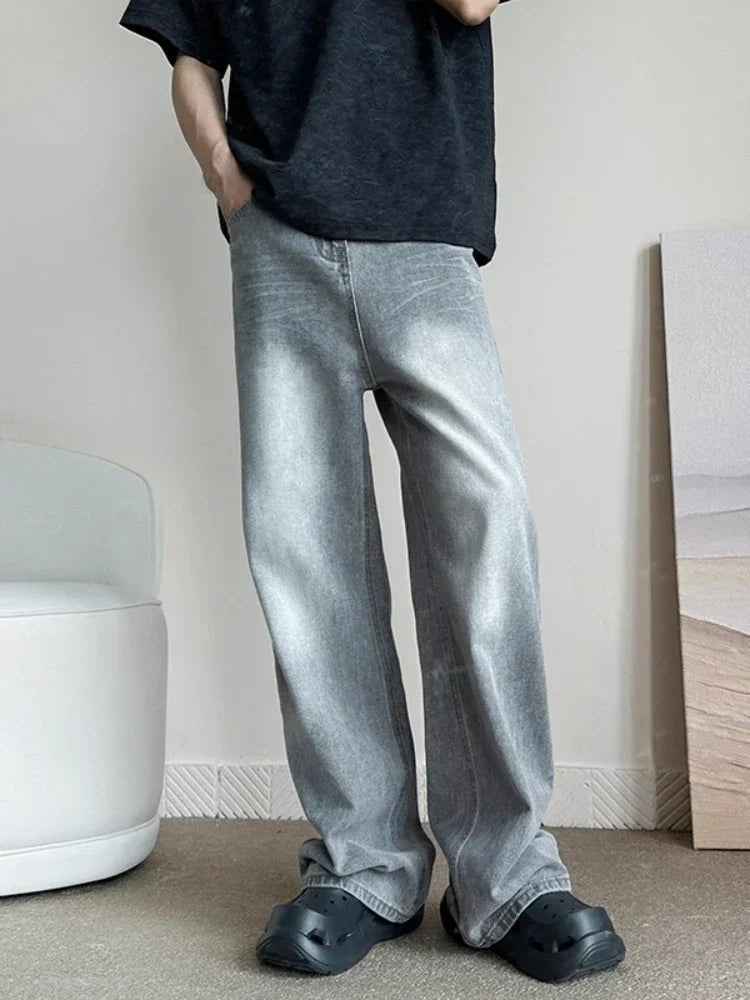 Gray Baggy Jeans - Valento Fashion