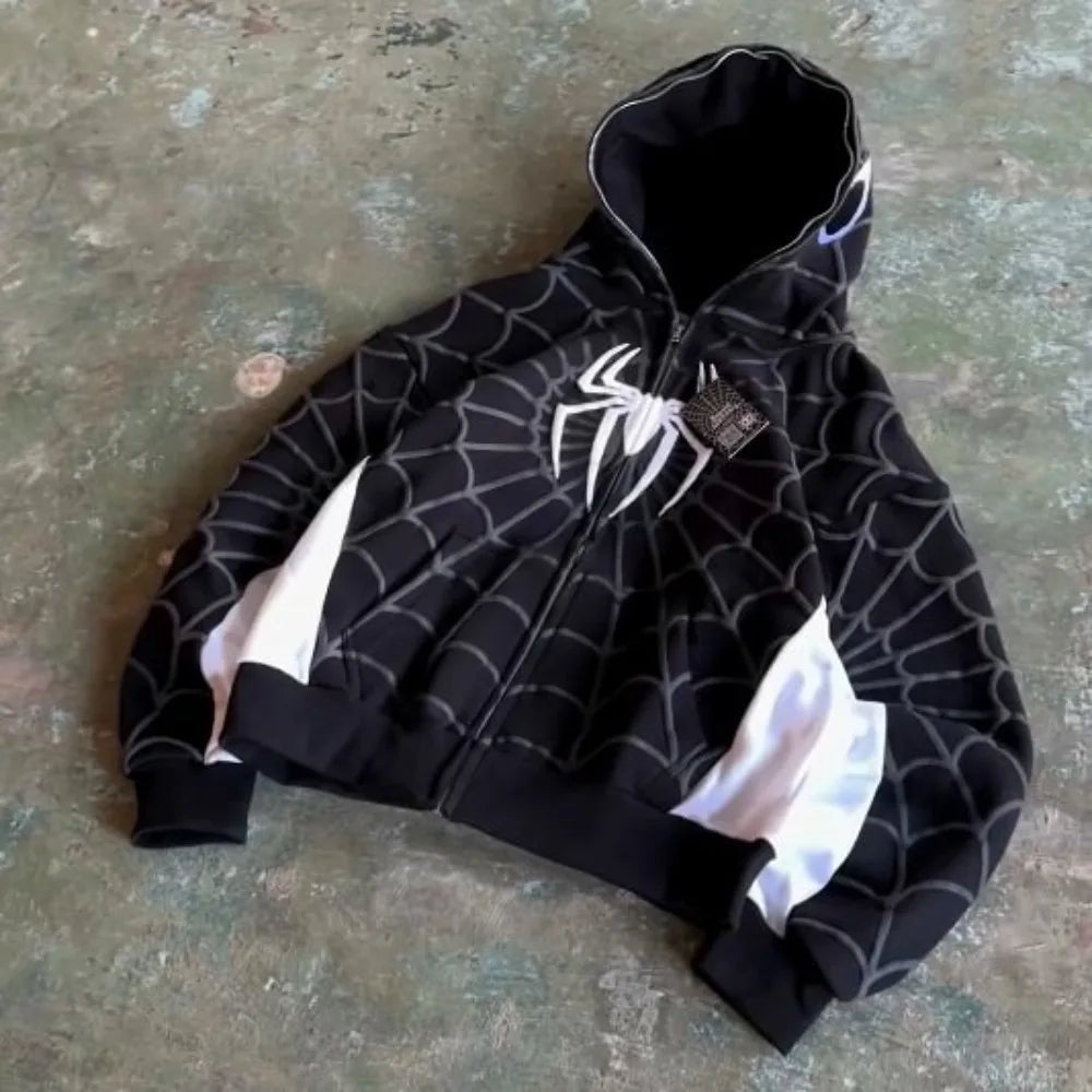 Spidey Zipped Hoodie - Valento Fashion