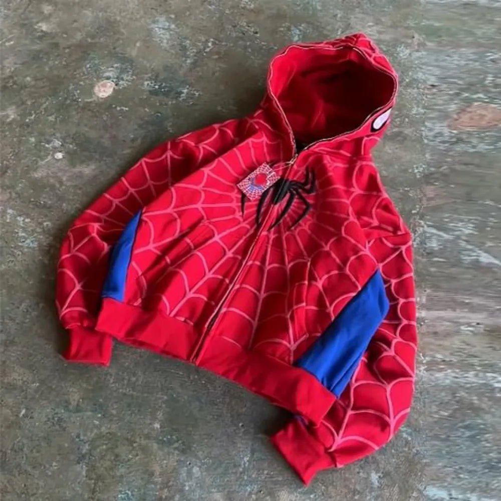 Spidey Zipped Hoodie - Valento Fashion