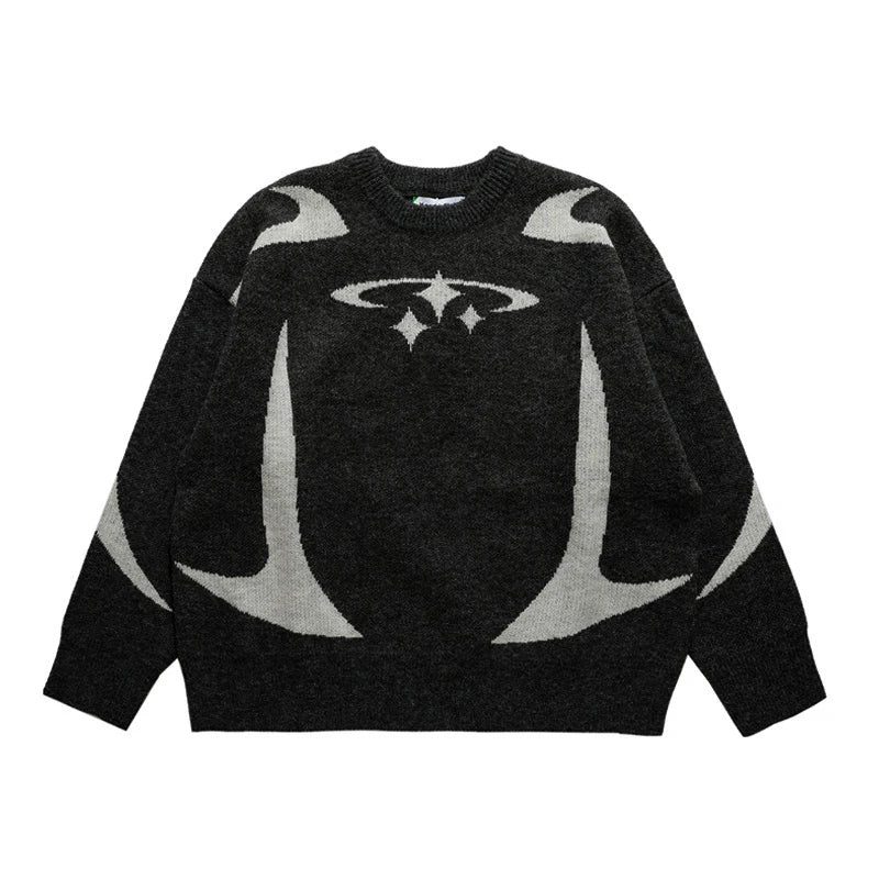 Stars Knitted Sweater - Valento Fashion