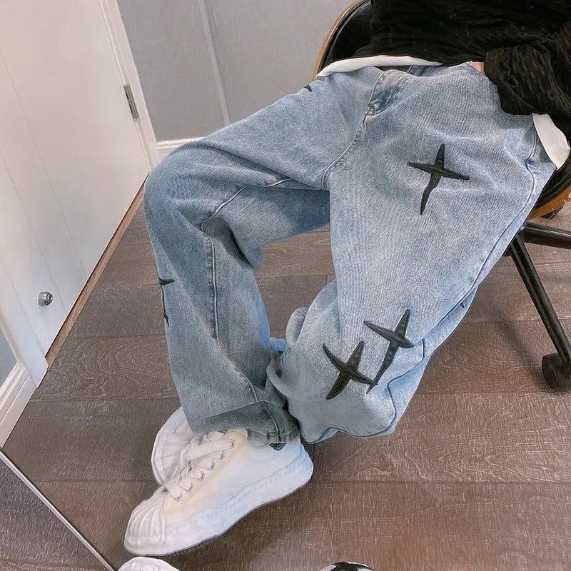 Streetwear Baggy Jeans - Valento Fashion