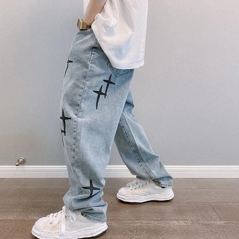 Streetwear Baggy Jeans - Valento Fashion