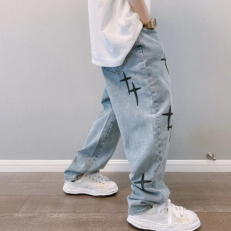 Streetwear Baggy Jeans - Valento Fashion